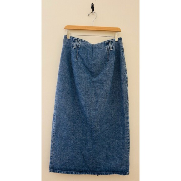 Vintage St. John’s Bay 100% Cotton Maxi Denim Skirt in Women’s SZ 10 Mexico Made - Picture 1 of 7
